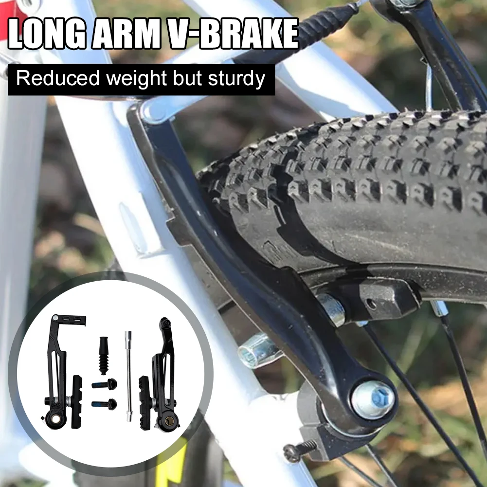 Bicycle V Brake Set Aluminum Alloy Front/Rear Wheel V Brake Long Arm Replacement 110mm for Folding Bike 1 Piece Included
Bicycle V Brake Set Aluminum Alloy Front/Rear Wheel V Brake Long Arm Replacement 110mm for Folding Bike 1 Piece Included