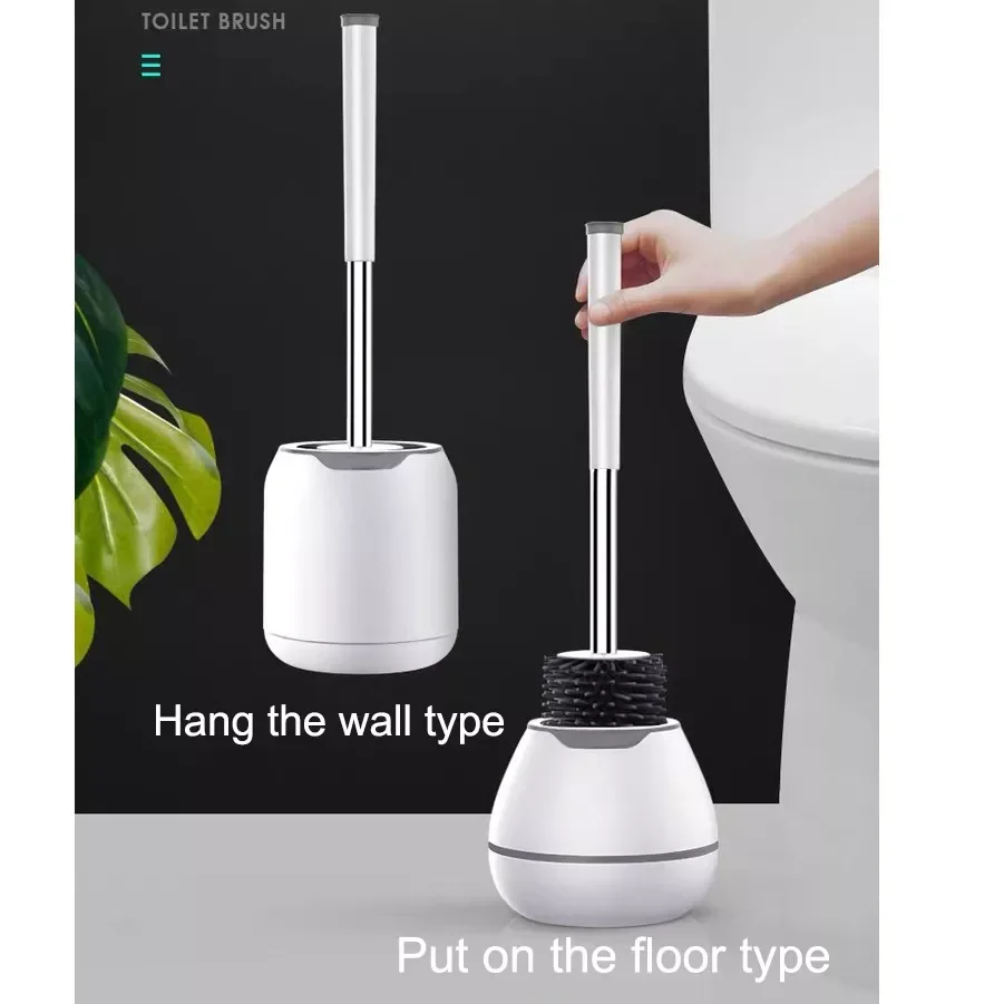TPR Toilet Brush and Holder Set Silicone Bristles Brush for Toilet Wall Hanging Floor Bathroom Clean Tool with Tweezers
TPR Toilet Brush and Holder Set Silicone Bristles Brush for Toilet Wall Hanging Floor Bathroom Clean Tool with Tweezers