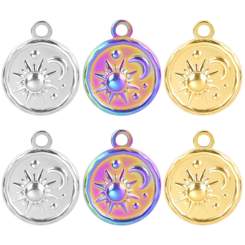 19x16mm Stainless Steel Sun Moon Pendant Charms For Jewelry Bracelet Necklace Earrings DIY Accessories Supplies 5PCS/Lot Bulk
19x16mm Stainless Steel Sun Moon Pendant Charms For Jewelry Bracelet Necklace Earrings DIY Accessories Supplies 5PCS/Lot Bulk