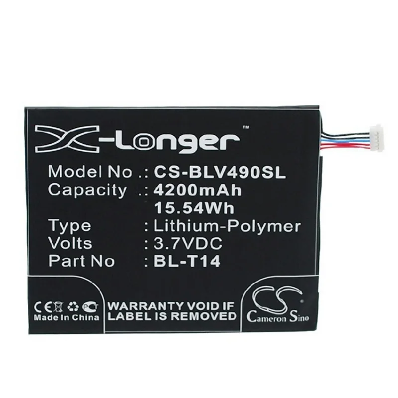 Applicable LG G PADF 8.0 G PAD 8.0 BL-T14 3.7 Tablet Battery
Applicable LG G PADF 8.0 G PAD 8.0 BL-T14 3.7 Tablet Battery