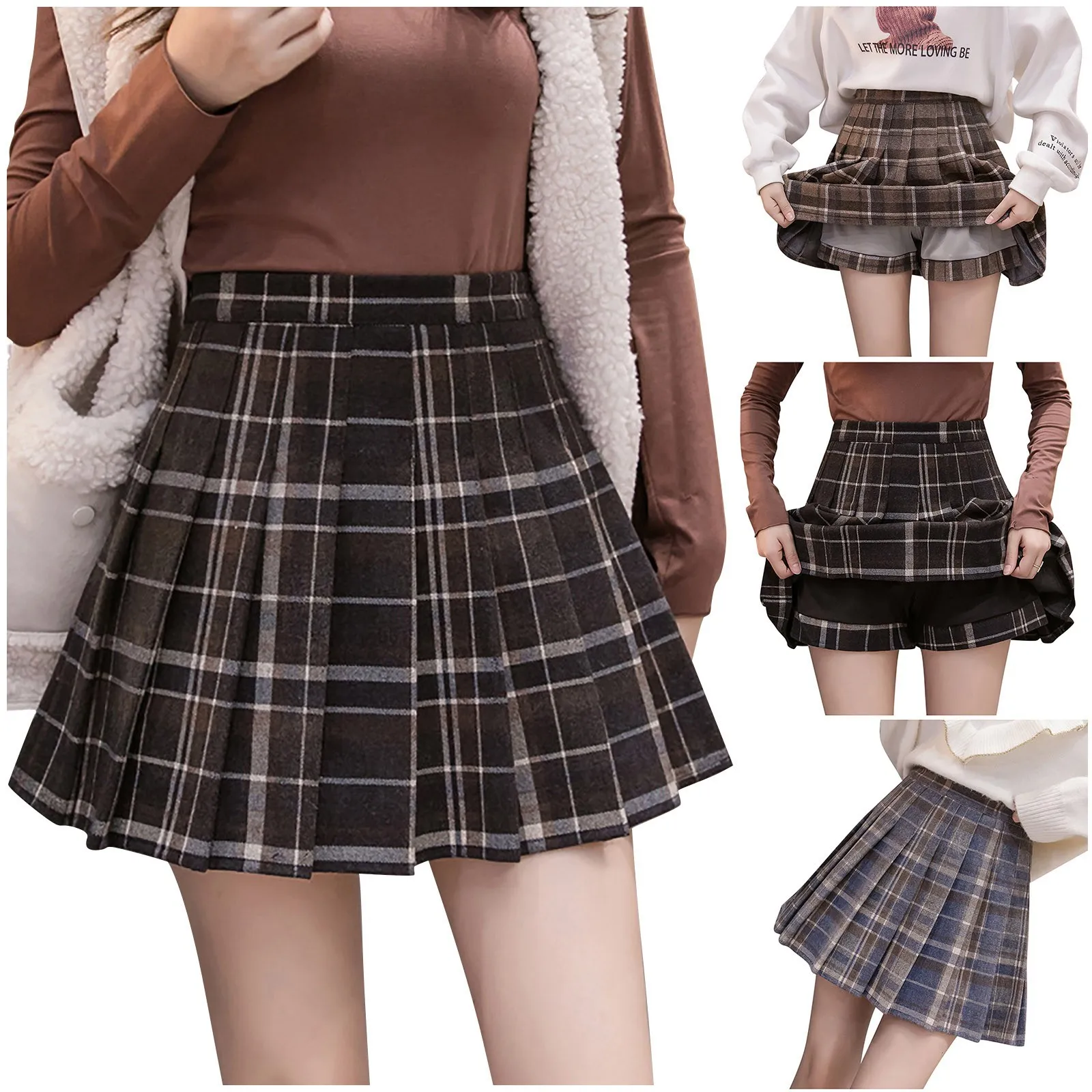 Winter Female Sexy Women Skirts Pleated Korean A High School Line Gothic Autumn Skirt Waist Skirt Shorts Mini Юбка Short Korean
Winter Female Sexy Women Skirts Pleated Korean A High School Line Gothic Autumn Skirt Waist Skirt Shorts Mini Юбка Short Korean