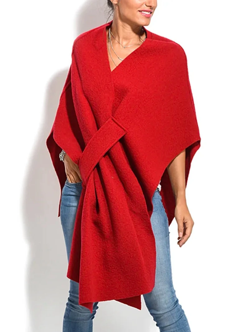 STYLISH LADY Cloak Cape Knitted Sweaters 2022 Autumn Women Long Sleeve V Neck Asymmetrical Casual Loose Party Sweater Outwear
STYLISH LADY Cloak Cape Knitted Sweaters 2022 Autumn Women Long Sleeve V Neck Asymmetrical Casual Loose Party Sweater Outwear