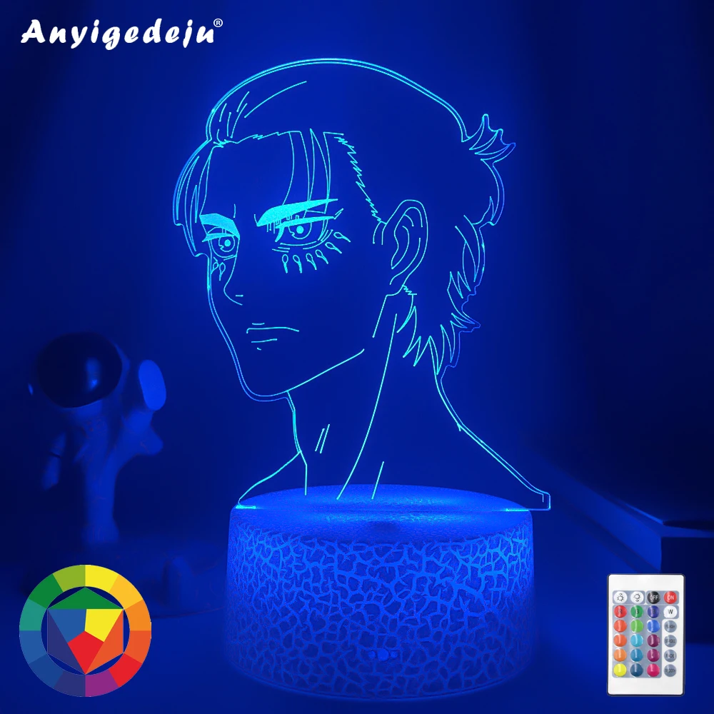New 3d Lamp Anime Attack on Titan Eren Yeager for Room Decor Light Battery Powered Kid Birthday Gift Manga AOT Led Light Bedside
New 3d Lamp Anime Attack on Titan Eren Yeager for Room Decor Light Battery Powered Kid Birthday Gift Manga AOT Led Light Bedside