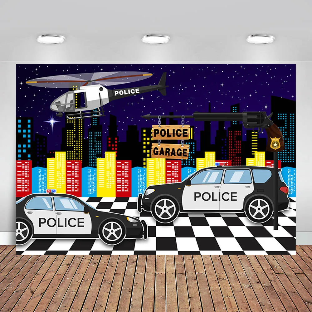 Photography Background City Night Police Station Policeman Boys Birthday Party Decorations Backdrop Photo Studio Props
Photography Background City Night Police Station Policeman Boys Birthday Party Decorations Backdrop Photo Studio Props