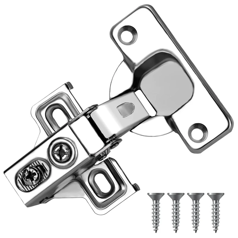 20Pcs Soft Closed Cabinet Hinges Suitable for 1 cm Full Cover Cabinets, Stainless Steel Kitchen Cabinet Hinges
20Pcs Soft Closed Cabinet Hinges Suitable for 1 cm Full Cover Cabinets, Stainless Steel Kitchen Cabinet Hinges