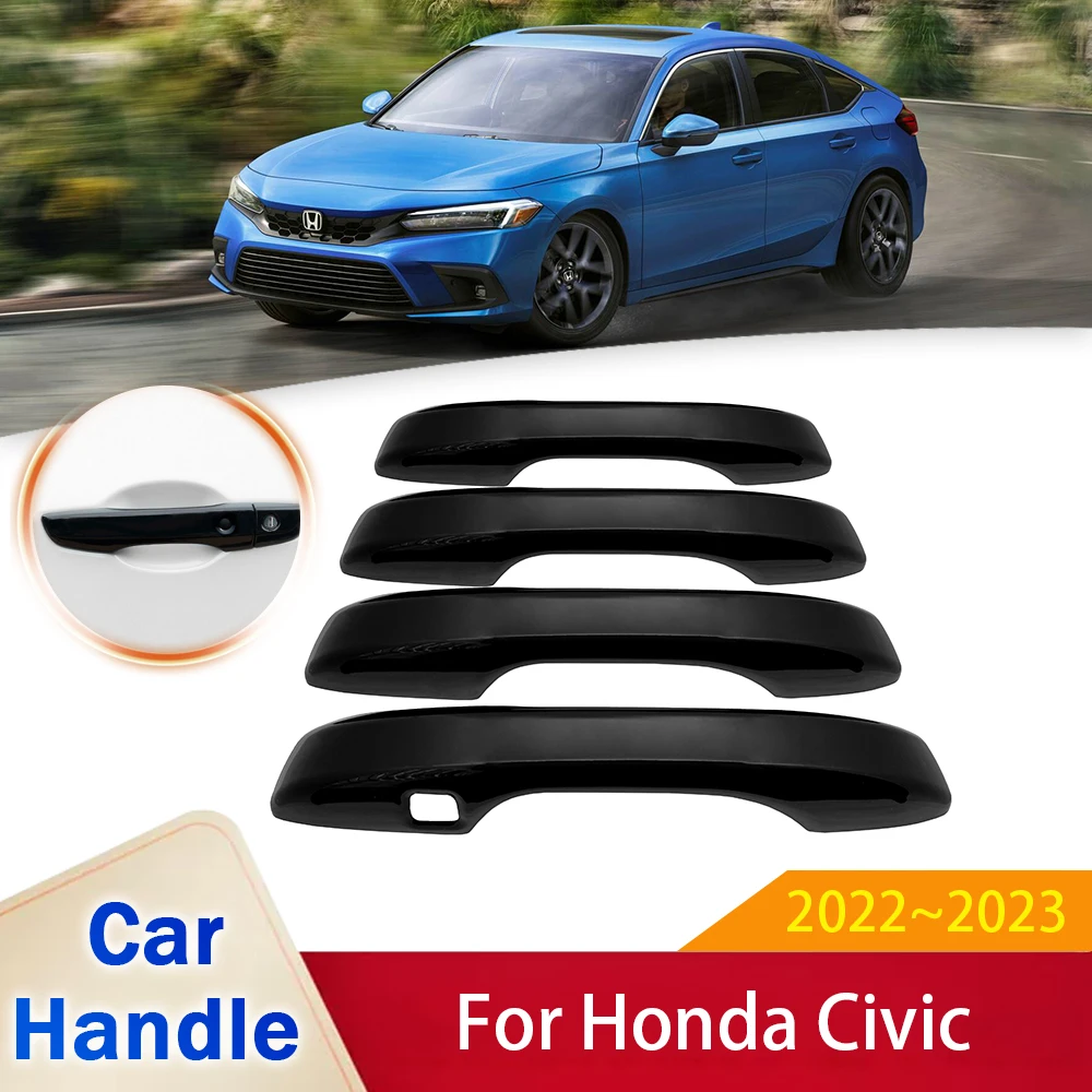 Глянцевые черные наклейки на дверные ручки, накладка, подходит для Honda Civic MK11 FE FL 2022 2023, внешние автомобильные нержавеющие аксессуары для стайлинга
Глянцевые черные наклейки на дверные ручки, накладка, подходит для Honda Civic MK11 FE FL 2022 2023, внешние автомобильные нержавеющие аксессуары для стайлинга