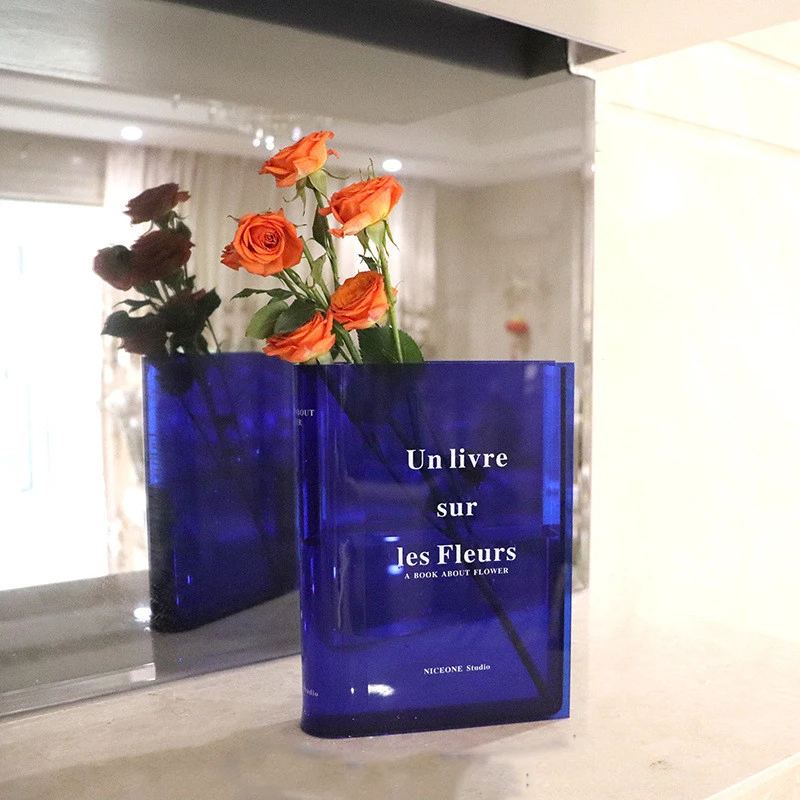 Klein Blue Book Acrylic Vase Transparent Modern Decoration Home Table Flower Vase Wedding Hydroponic Room Plant Vase
Klein Blue Book Acrylic Vase Transparent Modern Decoration Home Table Flower Vase Wedding Hydroponic Room Plant Vase