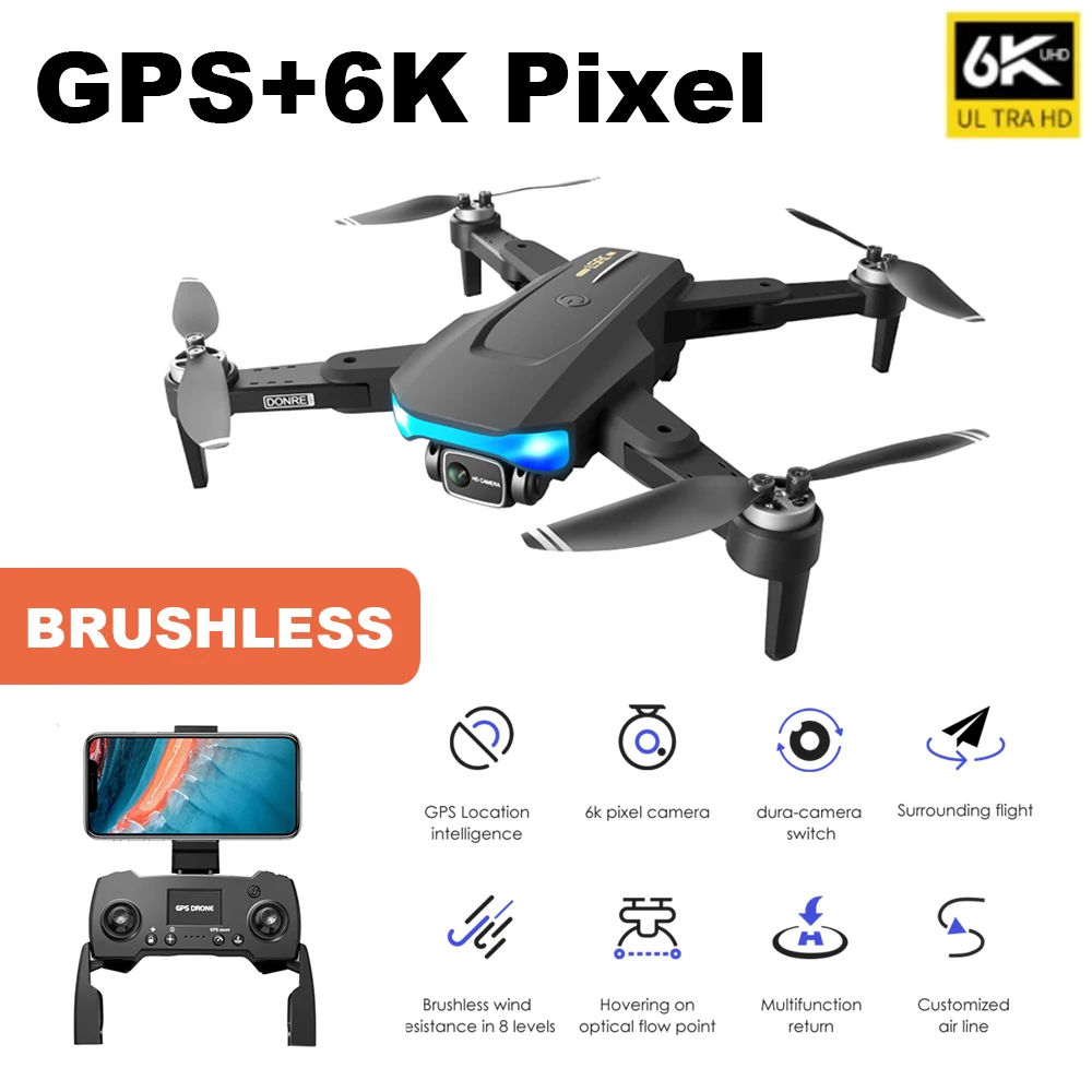 Профессиональный Радиоуправляемый квадрокоптер с камерой, GPS, Wi-Fi, 6K HD, бесщеточный, для аэрофотосъемки, складной вертолет, подарок для мальч...
Профессиональный Радиоуправляемый квадрокоптер с камерой, GPS, Wi-Fi, 6K HD, бесщеточный, для аэрофотосъемки, складной вертолет, подарок для мальч...