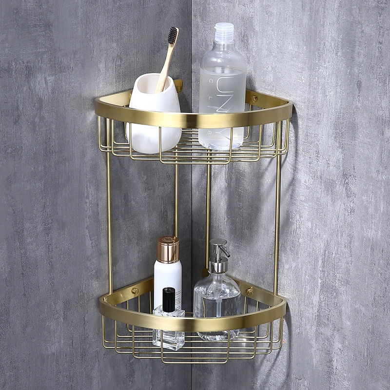 Угловая корзина для ванной комнаты из нержавеющей стали, ширина ванной комнаты, Золотая полка, душевая комната, настенный подвесной двойной штатив
Угловая корзина для ванной комнаты из нержавеющей стали, ширина ванной комнаты, Золотая полка, душевая комната, настенный подвесной двойной штатив
