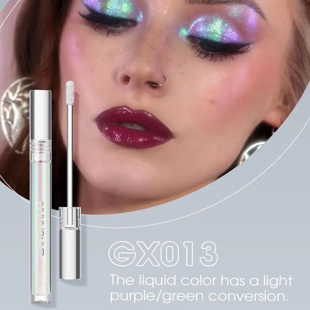 

Liquid Tricolor Eye Makeup, Glitter Cream Eyeshadow Stick Waterproof Lasting High-End Long Crayon, Cosmetics Eyeshadow K8Q5