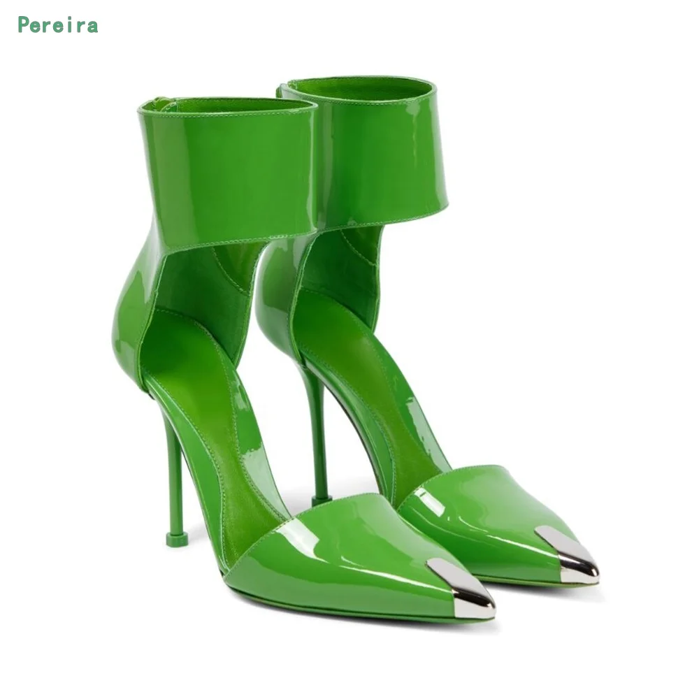 Green Stiletto Pumps Summer 2022 New Arrival Women's Hollow Solid Metal Pointed Toe Back Zipper Sexy Fashion Party Shoes
Green Stiletto Pumps Summer 2022 New Arrival Women's Hollow Solid Metal Pointed Toe Back Zipper Sexy Fashion Party Shoes
