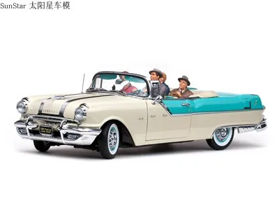 Металлическая статическая модель автомобиля SunStar 1:18 1955 Pontiac Star Chief Convertible (я люблю Люси)-Nautilus Blue/White Mist, ограниченный выпуск
Металлическая статическая модель автомобиля SunStar 1:18 1955 Pontiac Star Chief Convertible (я люблю Люси)-Nautilus Blue/White Mist, ограниченный выпуск