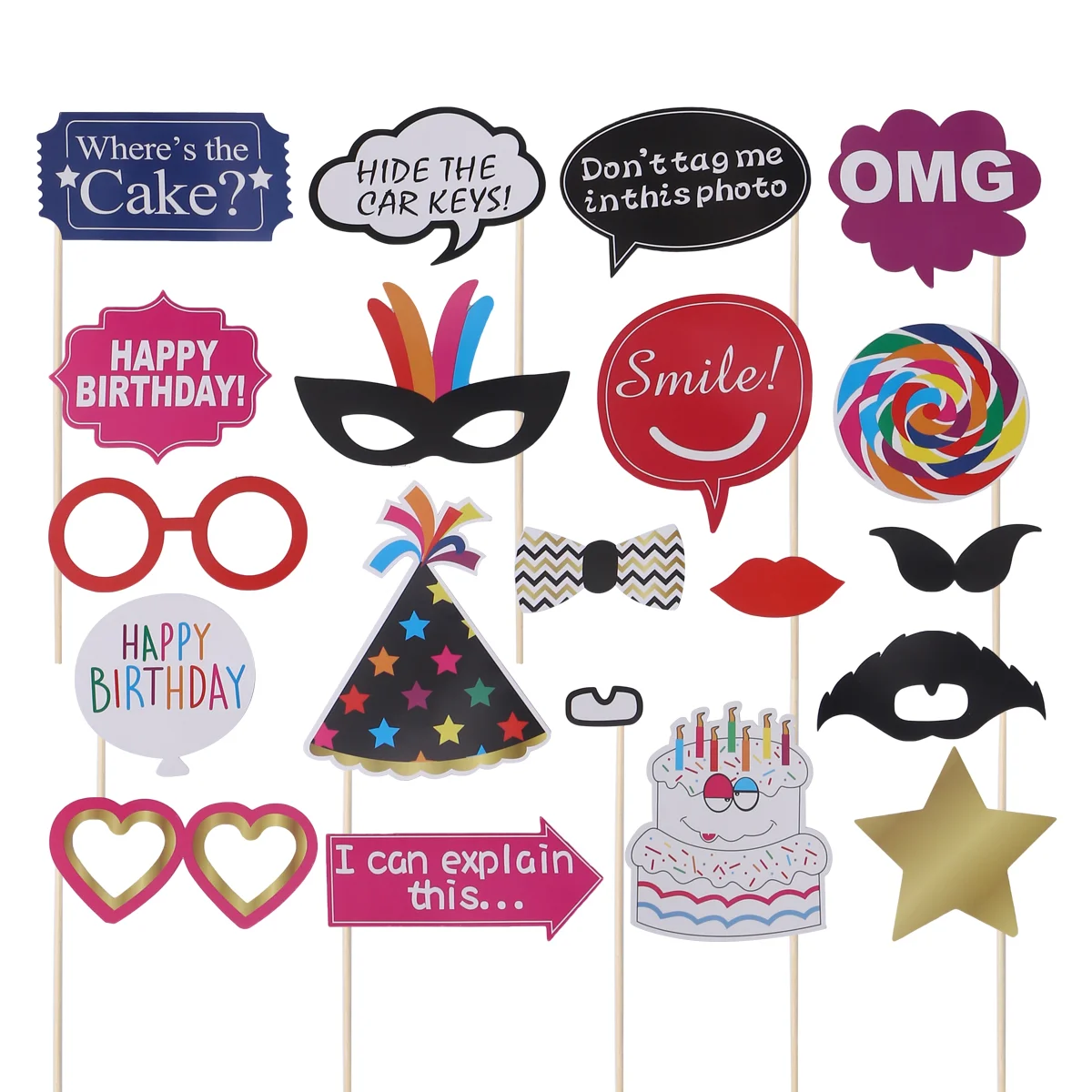 20pcs Birthday Picture Frame Decoration Birthday Creative Funny Party Supplies Selfie Props
20pcs Birthday Picture Frame Decoration Birthday Creative Funny Party Supplies Selfie Props