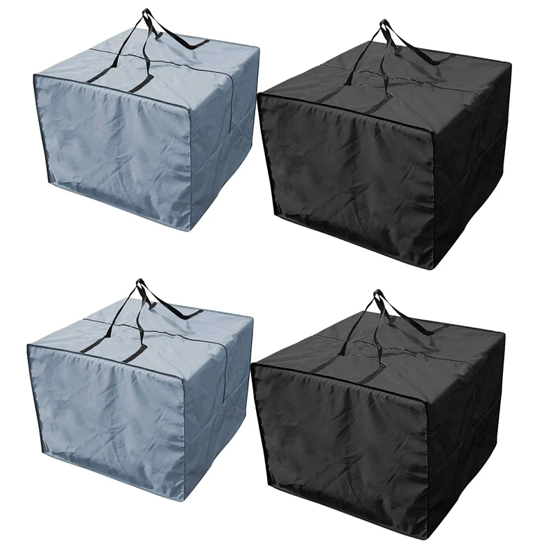 4Pcs Outdoor Furniture Seat Cushions Storage Bag Waterproof Garden Set Covers Carrying Bag Square Gray+Black 81X81x61cm
4Pcs Outdoor Furniture Seat Cushions Storage Bag Waterproof Garden Set Covers Carrying Bag Square Gray+Black 81X81x61cm