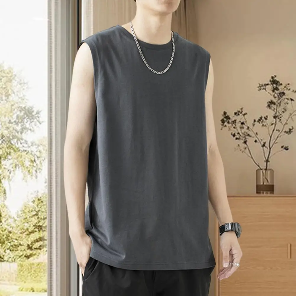 Men Vest O-Neck Sleeveless Thin Running Vest Summer Loose Solid Color Fitness Vest Top Sportwear
Men Vest O-Neck Sleeveless Thin Running Vest Summer Loose Solid Color Fitness Vest Top Sportwear