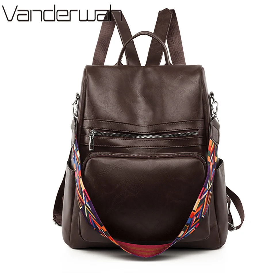 2022 Anti-theft Designer Backpack Women Retro Pu Leather Bagpack School Book Bag for Teenagers Girls Large Capacity Rucksack Sac
2022 Anti-theft Designer Backpack Women Retro Pu Leather Bagpack School Book Bag for Teenagers Girls Large Capacity Rucksack Sac