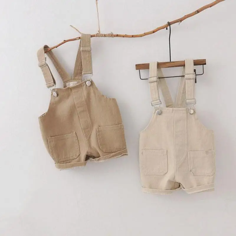 Toddler Boy Loose Solid All-match Overalls New Summer Fashion Sling Short Pants Cotton Thin Breathable Jumpsuit Girl Outfits
Toddler Boy Loose Solid All-match Overalls New Summer Fashion Sling Short Pants Cotton Thin Breathable Jumpsuit Girl Outfits