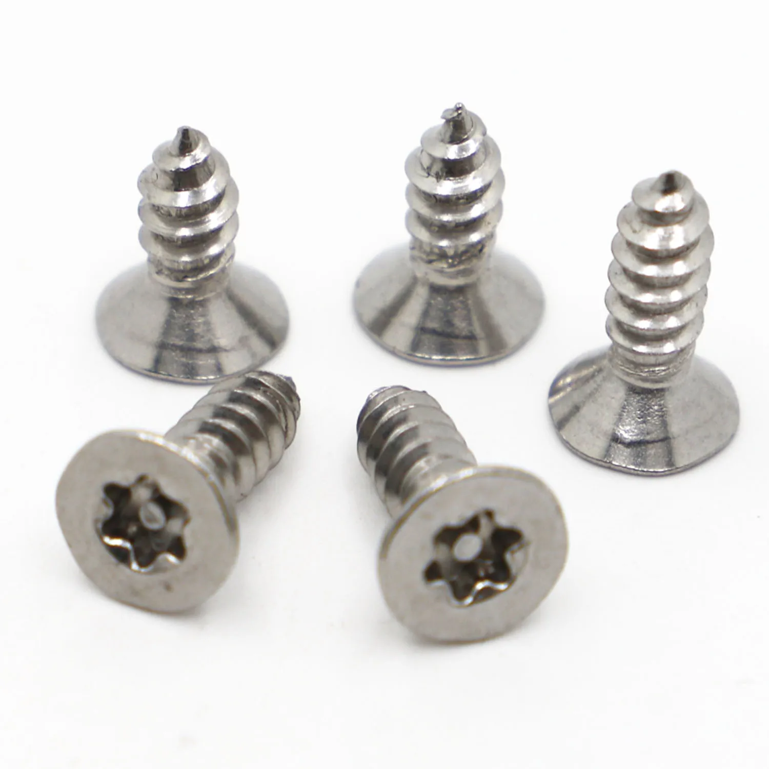 M2.9 M3.5 M3.9 M4.2 M4.8 304 Stainless Steel Six Lobe Torx Countersunk Flat Head with Pin Security Self-tapping Wood Screw
M2.9 M3.5 M3.9 M4.2 M4.8 304 Stainless Steel Six Lobe Torx Countersunk Flat Head with Pin Security Self-tapping Wood Screw