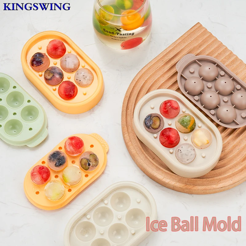 Форма для льда с 6 отверстиями и крышкой, кухонные силиконовые подносы для льда, коктейлей, аксессуары для бара
Форма для льда с 6 отверстиями и крышкой, кухонные силиконовые подносы для льда, коктейлей, аксессуары для бара