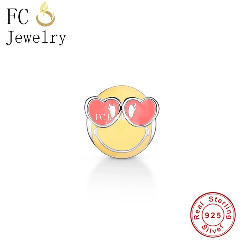 FC ювелирные изделия подходят оригинальные Pandora шармы браслет 925 Серебро мультфильм розовое сердце глаз улыбка лицо бусины для изготовления ...
FC ювелирные изделия подходят оригинальные Pandora шармы браслет 925 Серебро мультфильм розовое сердце глаз улыбка лицо бусины для изготовления ...