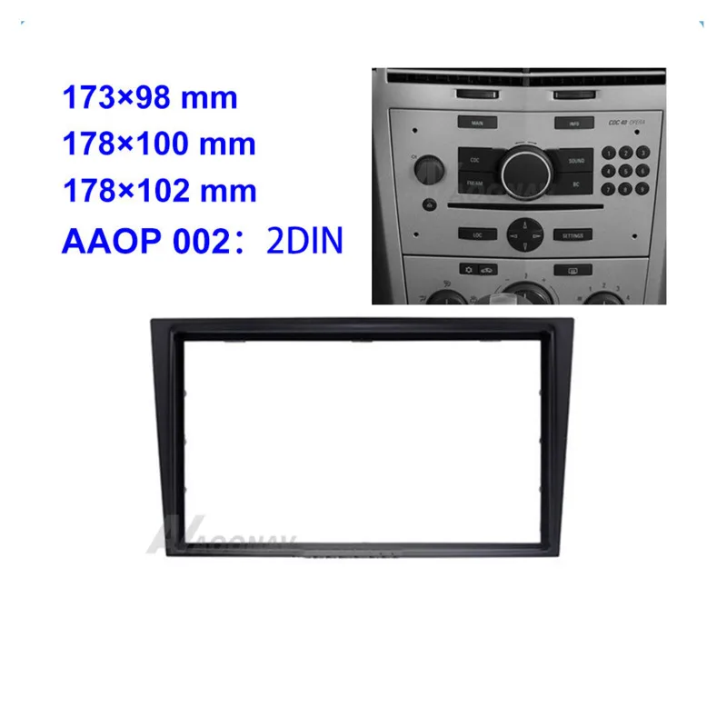 2 DIN Car Radio Panel Trim Kit Car Stereo Dashboard CD Frame Panel Audio Cover Kit Fit for Opel Vectra Astra Zafira 2006
2 DIN Car Radio Panel Trim Kit Car Stereo Dashboard CD Frame Panel Audio Cover Kit Fit for Opel Vectra Astra Zafira 2006