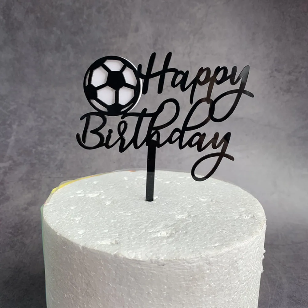 

Football Soccer Champion Theme Party Cupcake Topper Happy Birthday Cake Topper For Kids Boy Birthday Party Cake Decors Supplies