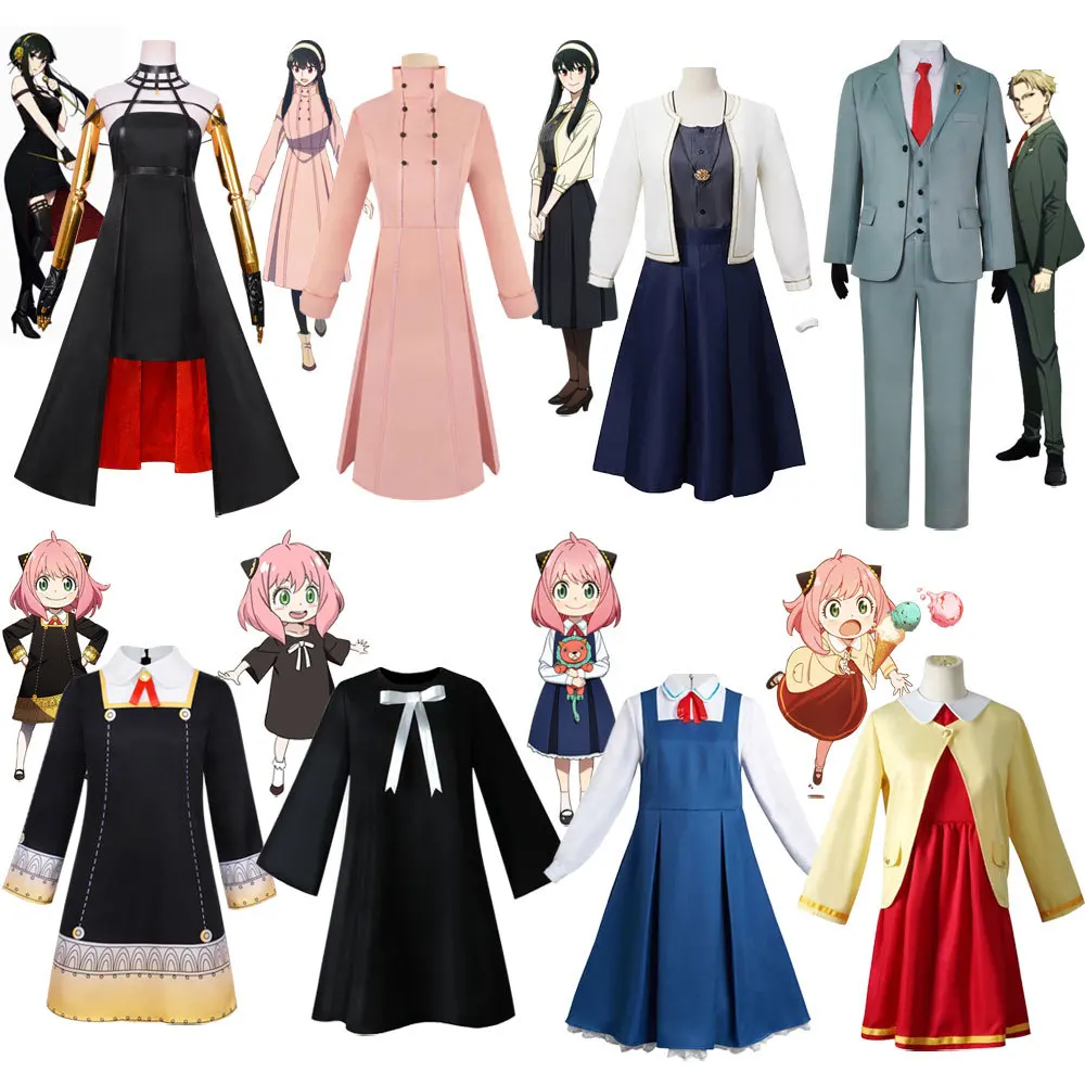 8 Styles Anime SPY×FAMILY Loid Forger Yor Forger Anya Forger Cosplay Costume Roleplaying Clothes Comic Con Stage Performance New
8 Styles Anime SPY×FAMILY Loid Forger Yor Forger Anya Forger Cosplay Costume Roleplaying Clothes Comic Con Stage Performance New