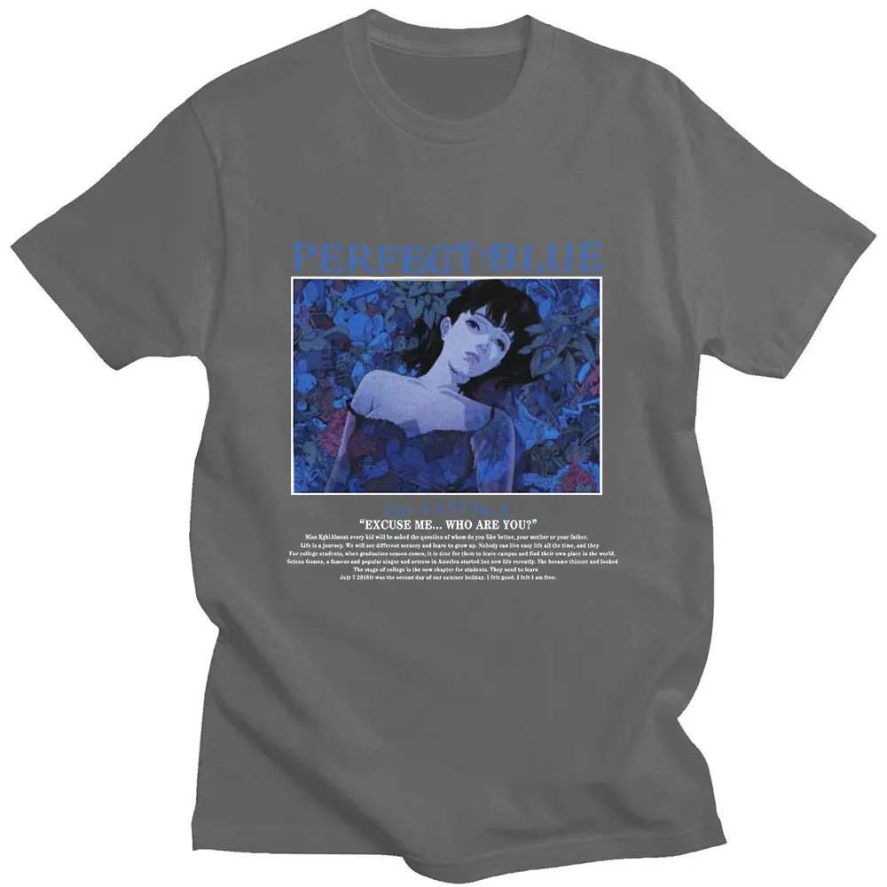 Perfect Blue Japanese Anime T-shirts Woman Summer Give Girlfriend Design Short-sleeved 100% Cotton Popular Loose Woman T-shirt
Perfect Blue Japanese Anime T-shirts Woman Summer Give Girlfriend Design Short-sleeved 100% Cotton Popular Loose Woman T-shirt