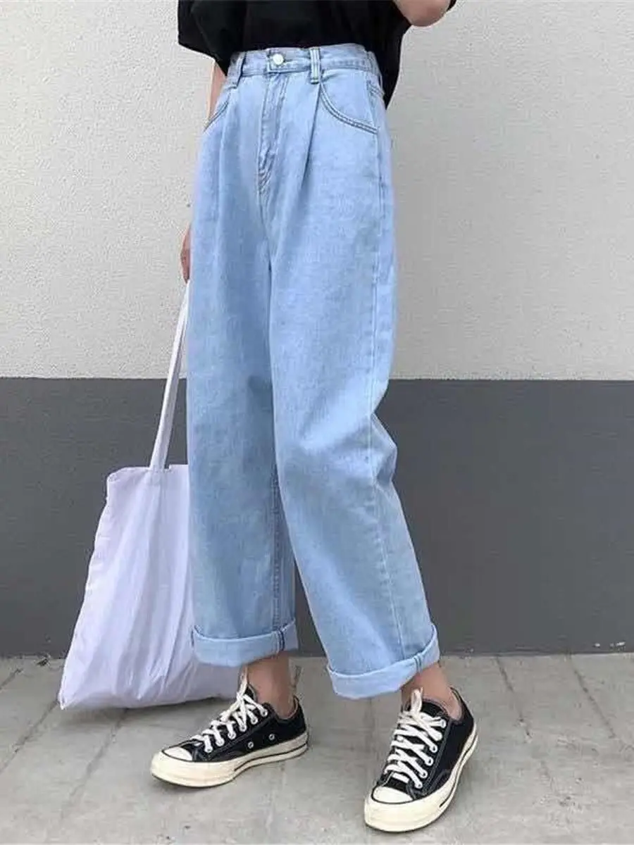 Fashion Solid Pants Female Women's Jeans Femme Boyfriend Hip Hop High Waist Kawaii Jeans Cool Summer Stright Ulzzang Trousers
Fashion Solid Pants Female Women's Jeans Femme Boyfriend Hip Hop High Waist Kawaii Jeans Cool Summer Stright Ulzzang Trousers
