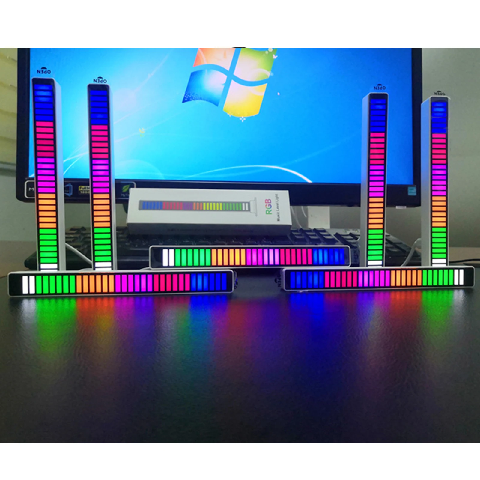 LED Light RGB Sound Control Lights App Control Music Rhythm Pickup LAMP Colorful Strip Light For DJ Disco Car Decoration
LED Light RGB Sound Control Lights App Control Music Rhythm Pickup LAMP Colorful Strip Light For DJ Disco Car Decoration