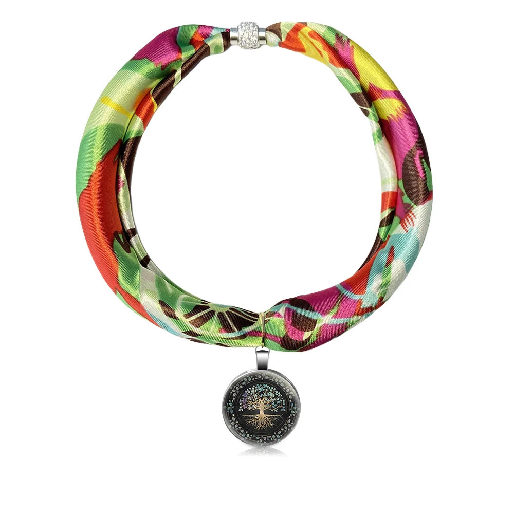 Designer Necklace Pendant Scarf Women Bohemia Neckerchief Foulard Femme Glass Accessories Hijab Tree of Life
Designer Necklace Pendant Scarf Women Bohemia Neckerchief Foulard Femme Glass Accessories Hijab Tree of Life
