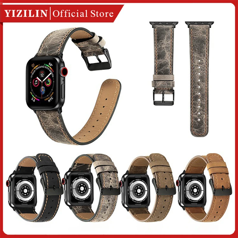 YIZILIN Watch Band for Apple Watch Crack Cowhide Leather Loop Strap 49mm 45mm 44mm 42mm 41mm 40mm 38mm for iWatch8 7 6 5 4 3 2 1
YIZILIN Watch Band for Apple Watch Crack Cowhide Leather Loop Strap 49mm 45mm 44mm 42mm 41mm 40mm 38mm for iWatch8 7 6 5 4 3 2 1