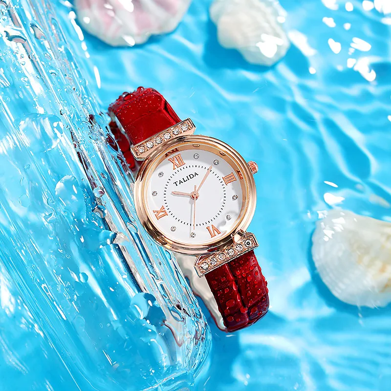 New Crystal Ladies Round Dial Plate Roman Number Rose Gold Plated Luxury Simple Women Quartz Watch Ladies
New Crystal Ladies Round Dial Plate Roman Number Rose Gold Plated Luxury Simple Women Quartz Watch Ladies