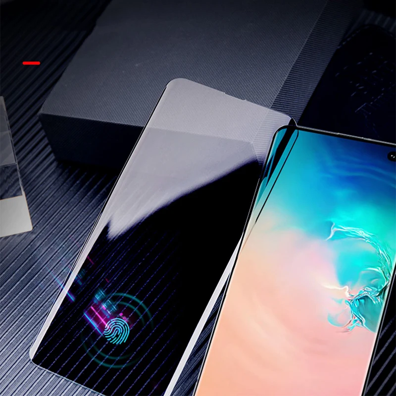 Для Galaxy S21 S22 ультратонкая защита для экрана Анти-шпион УФ закаленное стекло Samsung
