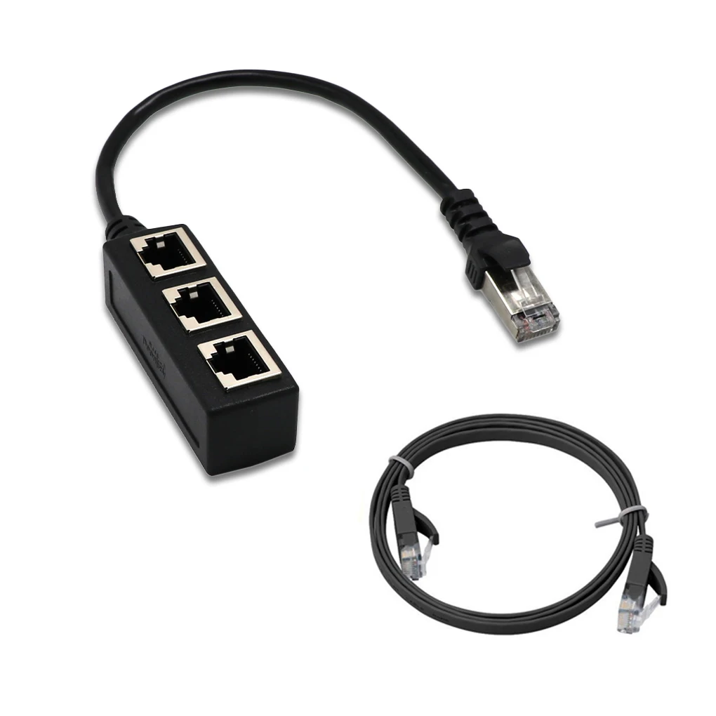 RJ45 Splitter Ethernet Network Cable Adapter Networking Computer Splitting Extender Replacement Connector Home
RJ45 Splitter Ethernet Network Cable Adapter Networking Computer Splitting Extender Replacement Connector Home