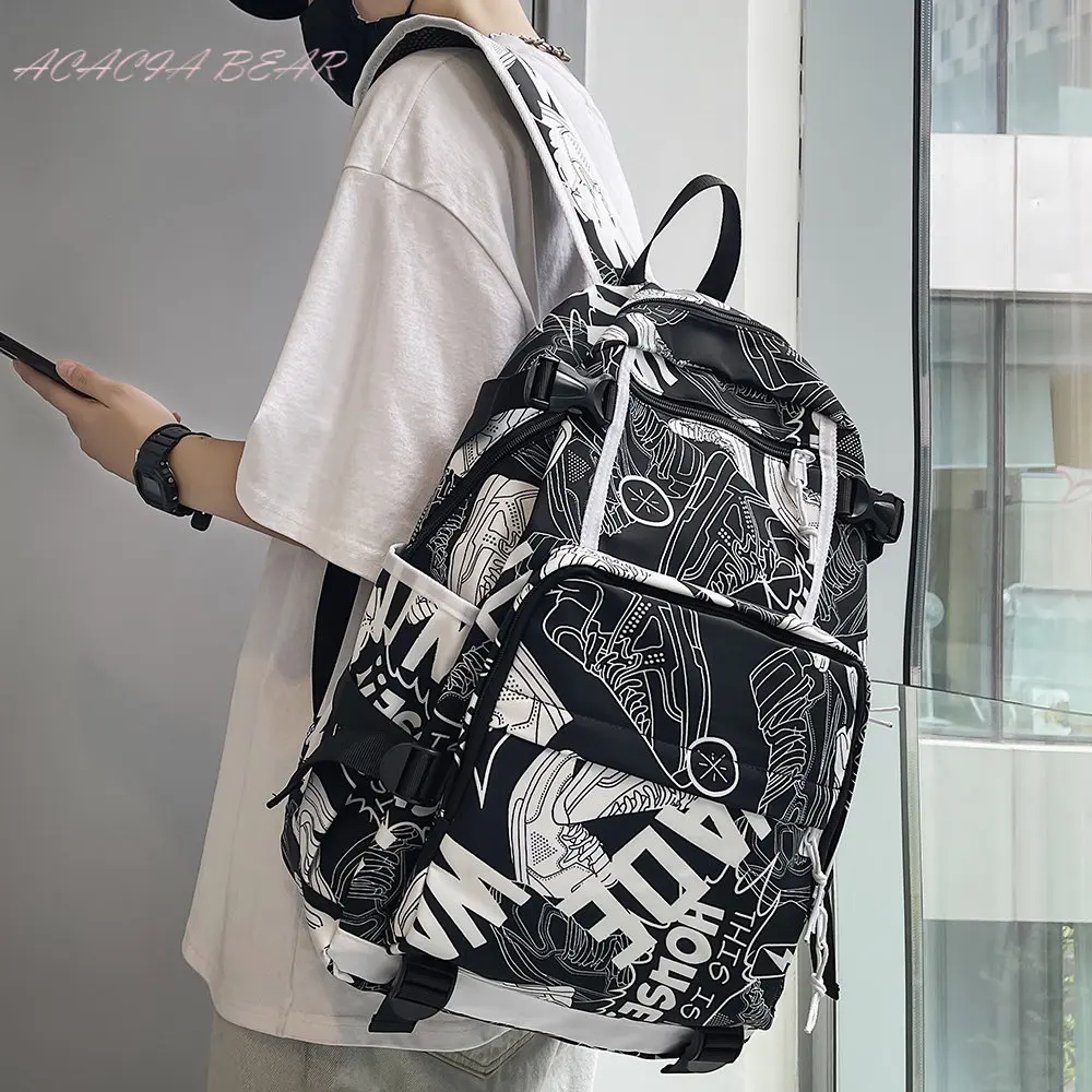 Harajuku Girl Male School Bag Female Graffiti Print Men Backpack Women Book Boy Bag Nylon Ladies Fashion Laptop Backpack Student
Harajuku Girl Male School Bag Female Graffiti Print Men Backpack Women Book Boy Bag Nylon Ladies Fashion Laptop Backpack Student