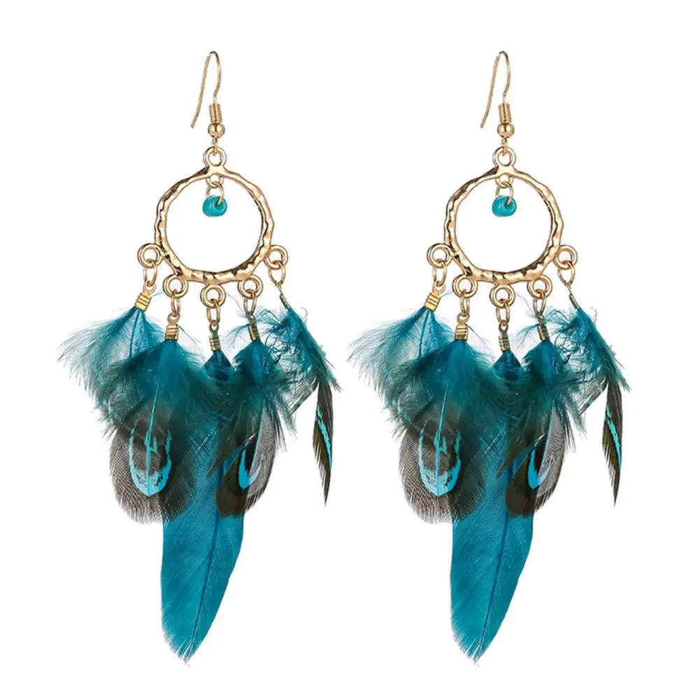 Stylish Retro Accessory Ladies Feather Tassel Pendant Earrings Fashion Jewelry Dangle Earrings Dangle Earrings 1 Pair
Stylish Retro Accessory Ladies Feather Tassel Pendant Earrings Fashion Jewelry Dangle Earrings Dangle Earrings 1 Pair