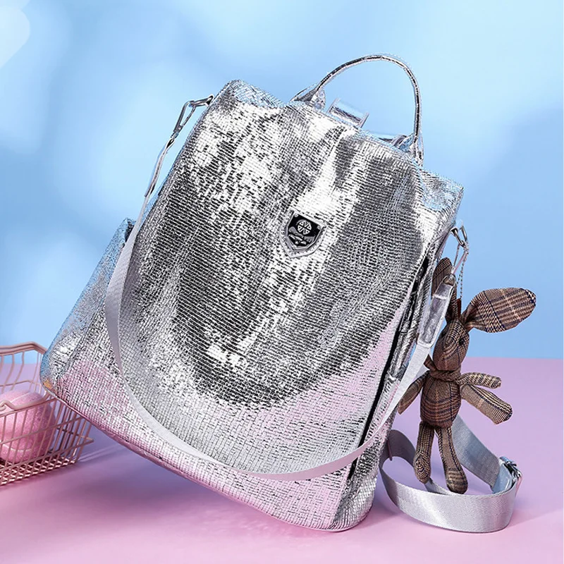 2022 INS Sequins Backpack Fashion Backpack Female New Cool Korean Students Schoolbag Wholesale Female Bag
2022 INS Sequins Backpack Fashion Backpack Female New Cool Korean Students Schoolbag Wholesale Female Bag