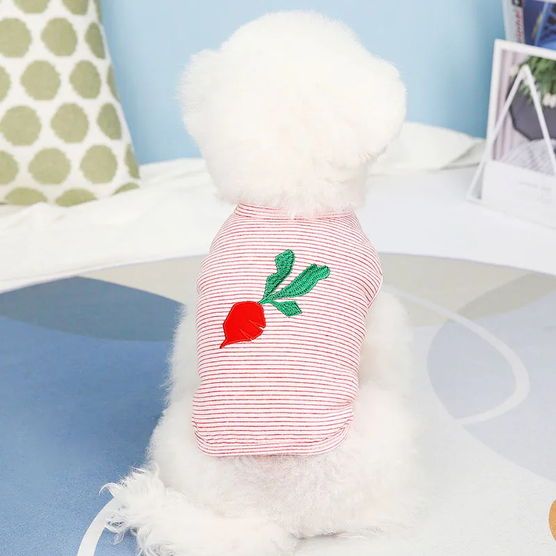 Vegetable Strips Dog Clothes Summer Dog Vest T Shirt For Small Medium Dogs Yorkie Chiwawa Puppy Cat Hoodie Tank Top Shirt Bichon
Vegetable Strips Dog Clothes Summer Dog Vest T Shirt For Small Medium Dogs Yorkie Chiwawa Puppy Cat Hoodie Tank Top Shirt Bichon