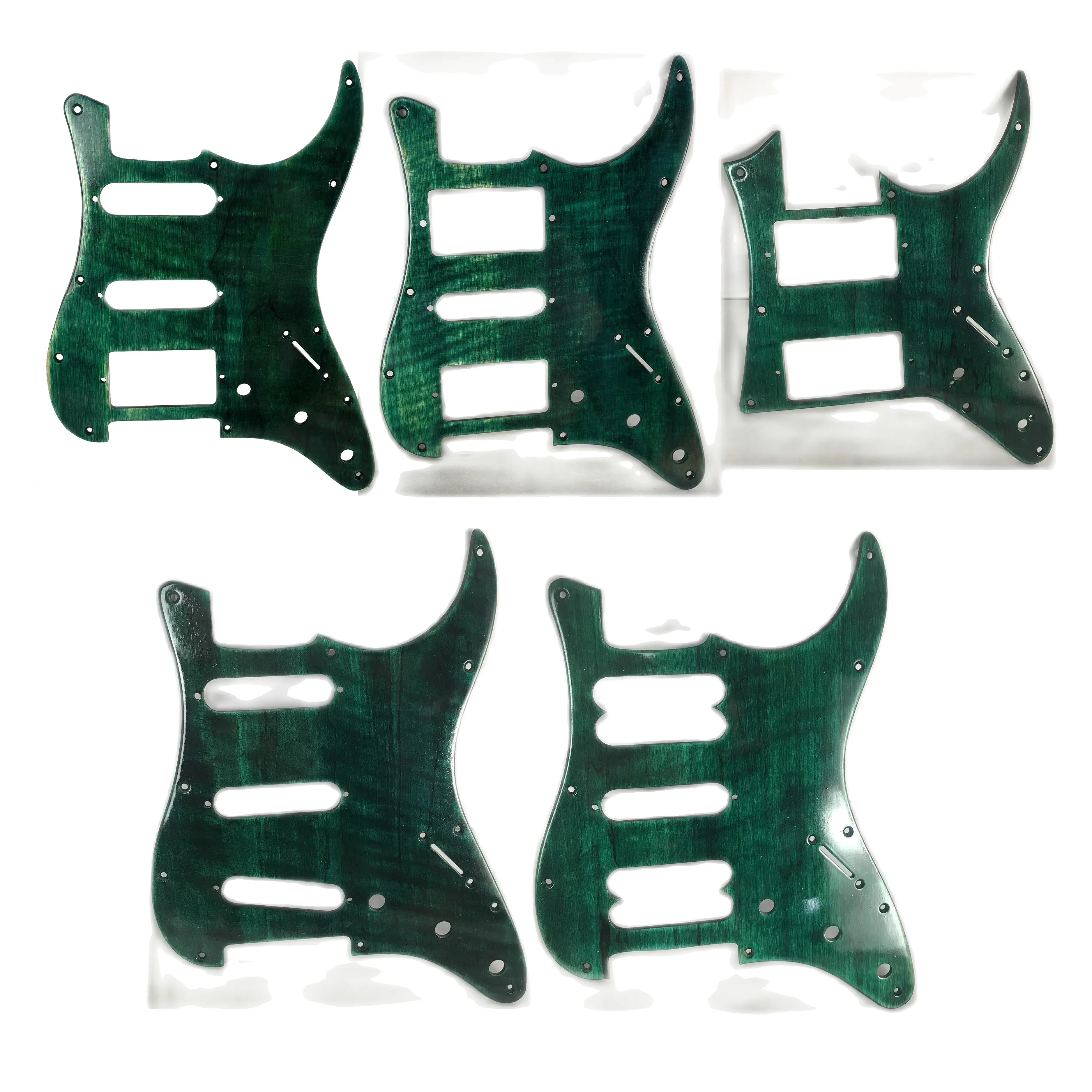 1Pcs of Fender Style Flamed Maple Strat ST Electric Guitar Pickguard SSS SSH HSH Nice Finished Green Color Guitarra Pick Guard
1Pcs of Fender Style Flamed Maple Strat ST Electric Guitar Pickguard SSS SSH HSH Nice Finished Green Color Guitarra Pick Guard