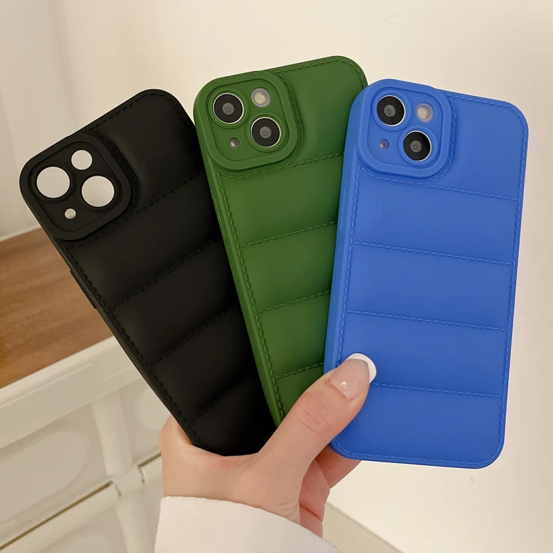 Luxury Soft Down Jacket Silicone Phone Case For iPhone 11 12 13 14 Pro Max XS X XR SE2 3 6 7 8 Plus Shockproof Bumper Back Cover 
Luxury Soft Down Jacket Silicone Phone Case For iPhone 11 12 13 14 Pro Max XS X XR SE2 3 6 7 8 Plus Shockproof Bumper Back Cover