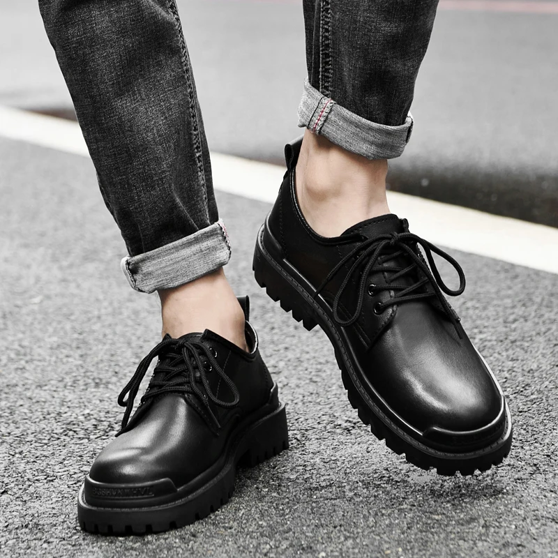 Fashion Thick Bottom Men Casual Shoes 2023 Genuine Leather Outdoor Men's Walking Shoes High Quality Male Lace-Up Oxfords Shoes
Fashion Thick Bottom Men Casual Shoes 2023 Genuine Leather Outdoor Men's Walking Shoes High Quality Male Lace-Up Oxfords Shoes