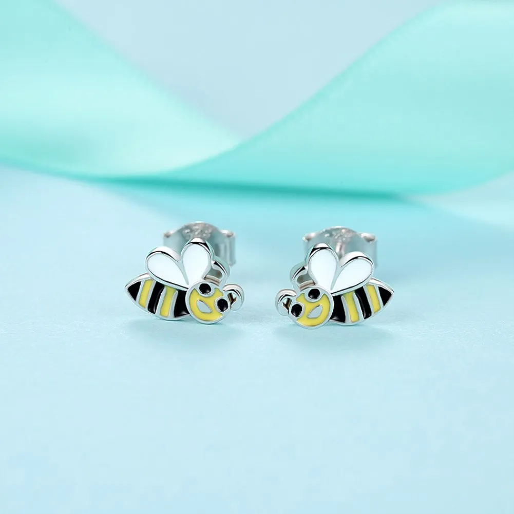 Cartoon Children's Stud Earrings Insect Sterling Silver Drop Oil Small Bee Stud Earrings Sterling Silver Earrings In Stock
Cartoon Children's Stud Earrings Insect Sterling Silver Drop Oil Small Bee Stud Earrings Sterling Silver Earrings In Stock