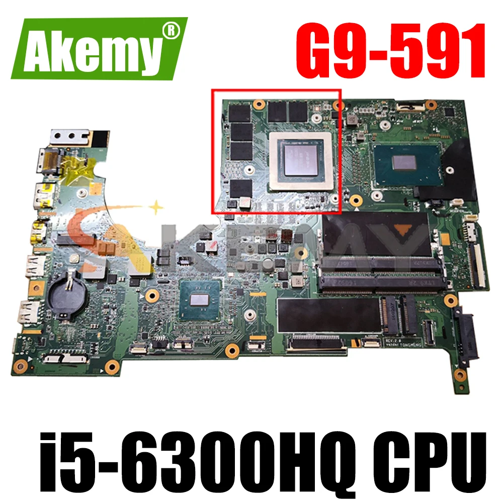 For ACER Aspire G9-591 i5-6300HQ Notebook Mainboard P5NCN1P7NCN SR2FP N16E-GT-A1 DDR4 Laptop Motherboard
For ACER Aspire G9-591 i5-6300HQ Notebook Mainboard P5NCN1P7NCN SR2FP N16E-GT-A1 DDR4 Laptop Motherboard