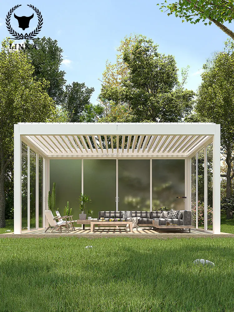 Customized size motorized adjustable louver awnings Outdoor Gazebo Garden Bioclimatic Aluminum Pergola
Customized size motorized adjustable louver awnings Outdoor Gazebo Garden Bioclimatic Aluminum Pergola
