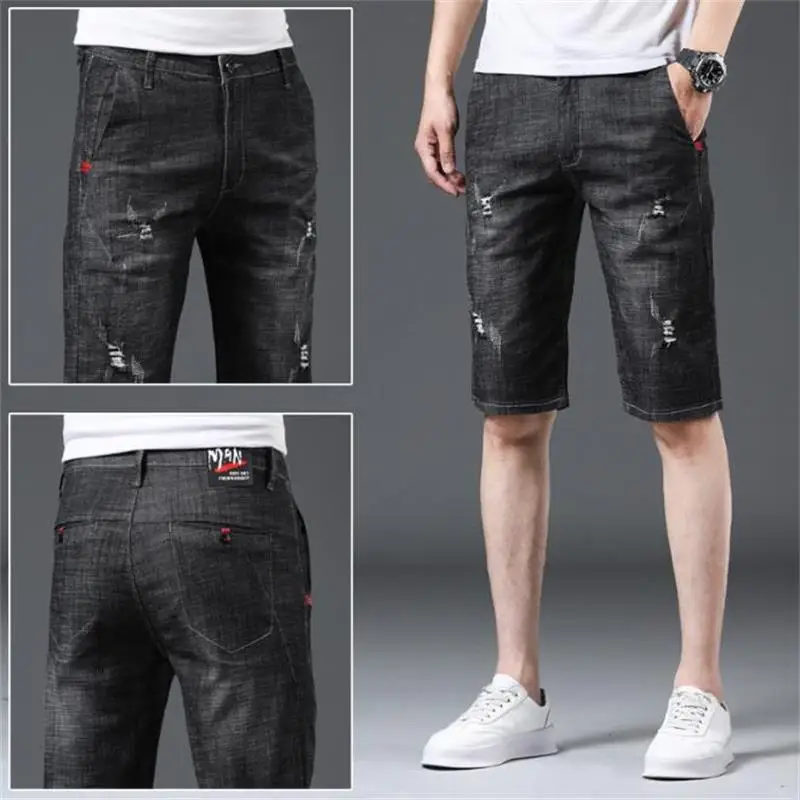 Summer Thin Men's Stretch Worn Straight Leg Jeans Youth Loose Medium Pants Bull-Puncher Knickers
Summer Thin Men's Stretch Worn Straight Leg Jeans Youth Loose Medium Pants Bull-Puncher Knickers