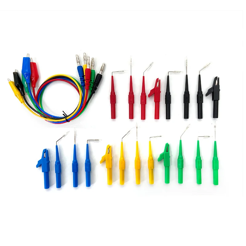 Multimeter Replacement Needle Probe Test Set Banana Plug to Fish Clip Auto Repair Multimeter Pen Extra-fine Elbow
Multimeter Replacement Needle Probe Test Set Banana Plug to Fish Clip Auto Repair Multimeter Pen Extra-fine Elbow
