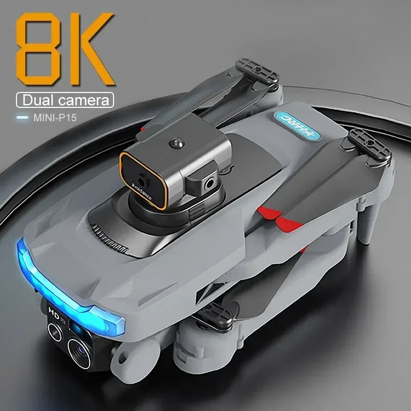 New P15 Mini Drone Optical Flow Obstacle Avoidance Aerial 4K Profesional 8K HD Camera Photography Foldable Quadcopter RC Dron
New P15 Mini Drone Optical Flow Obstacle Avoidance Aerial 4K Profesional 8K HD Camera Photography Foldable Quadcopter RC Dron