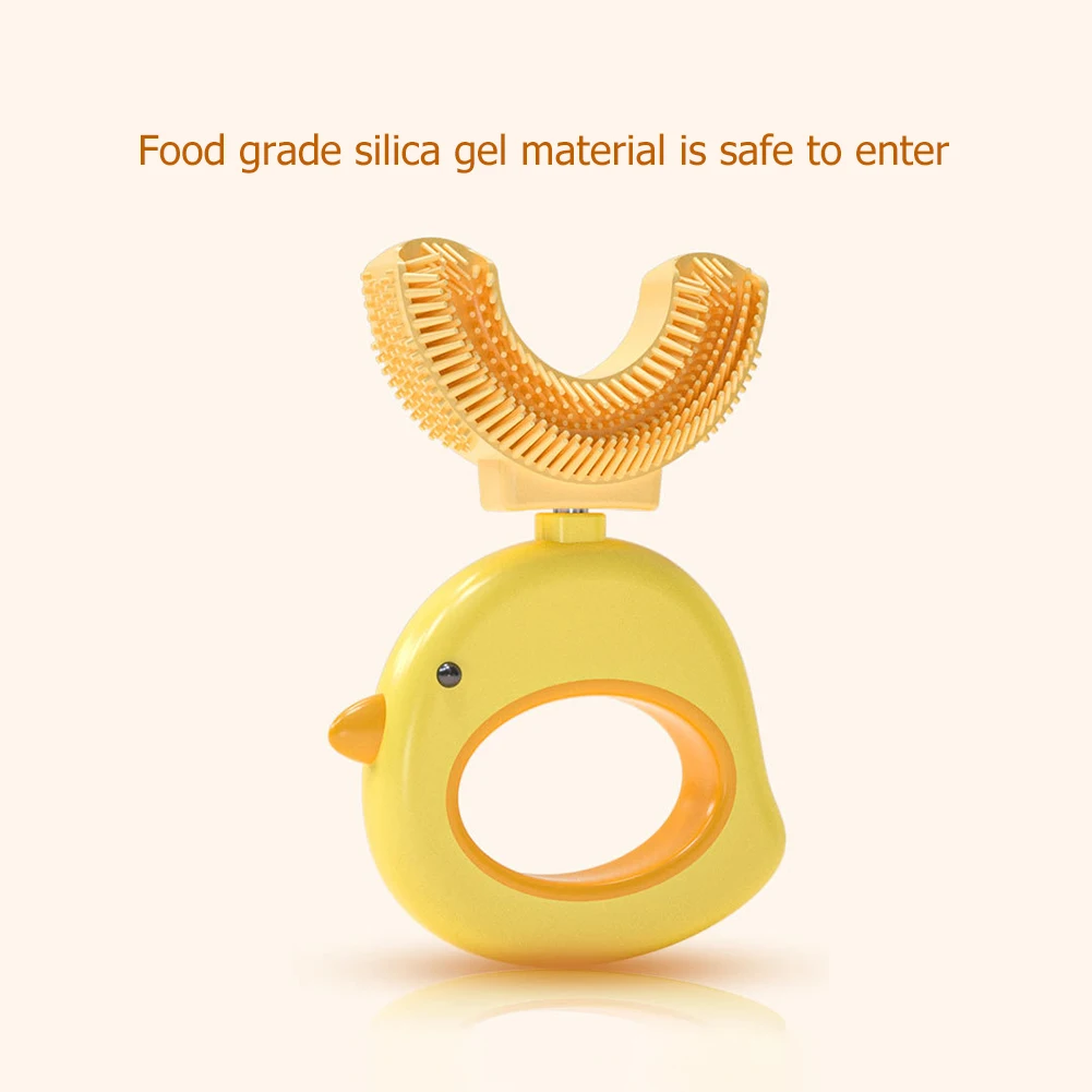 Детская зубная щетка с узором цыпленка 360 градусов U-образная детская зубная щетка уход за зубами Чистка
Детская зубная щетка с узором цыпленка 360 градусов U-образная детская зубная щетка уход за зубами Чистка