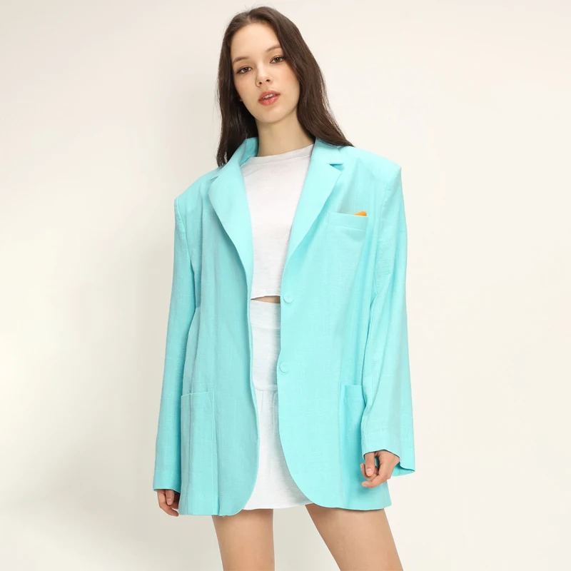 Retro Cotton Linen Long Sleeve Jacket Spring Autumn Women's Candy Color Shoulder Pads Loose Casual Versatile Long Sleeve Top
Retro Cotton Linen Long Sleeve Jacket Spring Autumn Women's Candy Color Shoulder Pads Loose Casual Versatile Long Sleeve Top